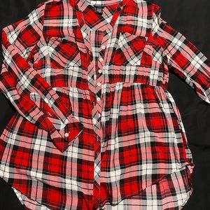 Torrid Plaid Challis Shirt 00